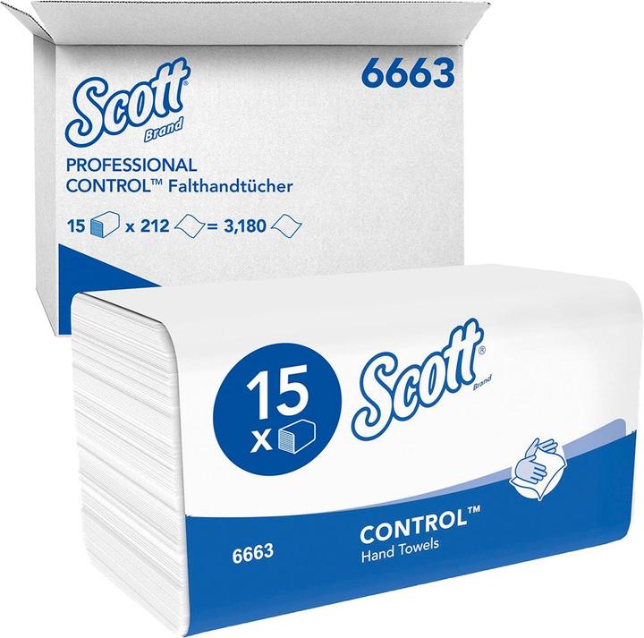 Produktbild Kimberly-Clark SCOTT®-Performence Handtücher Interfold, weiss, 3180 Tücher (1 x)
