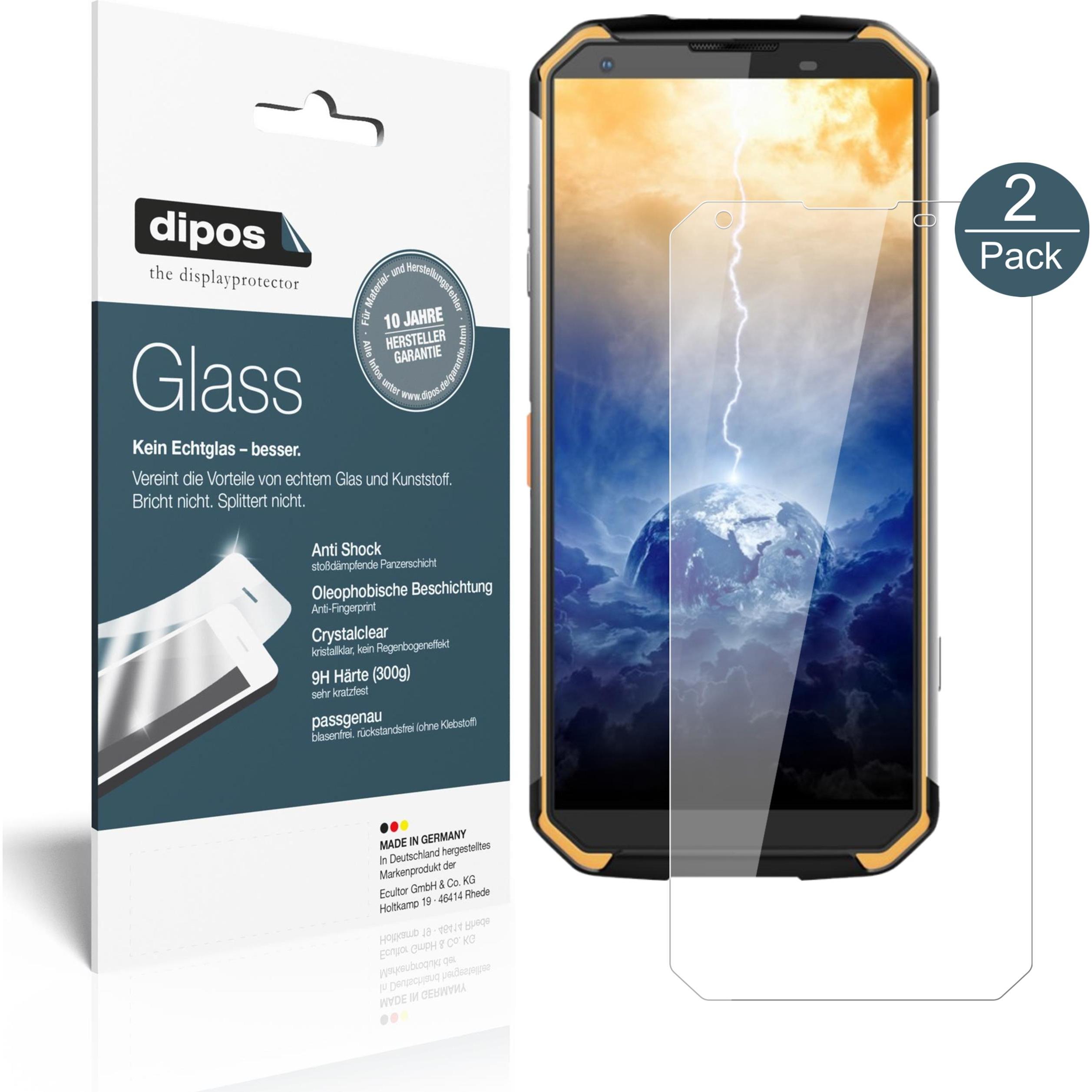 Dipos Displayschutz Anti-Shock (2 Stück, Blackview BV9500), Smartphone Schutzfolie, Transparent