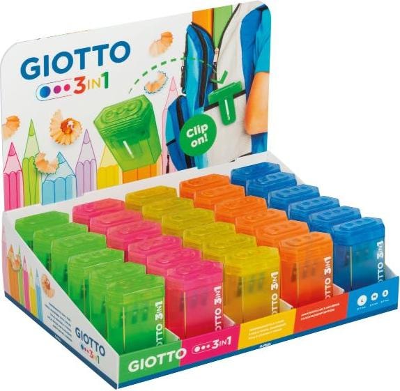 Giotto Packung mit 30 Bleistiftspitzern