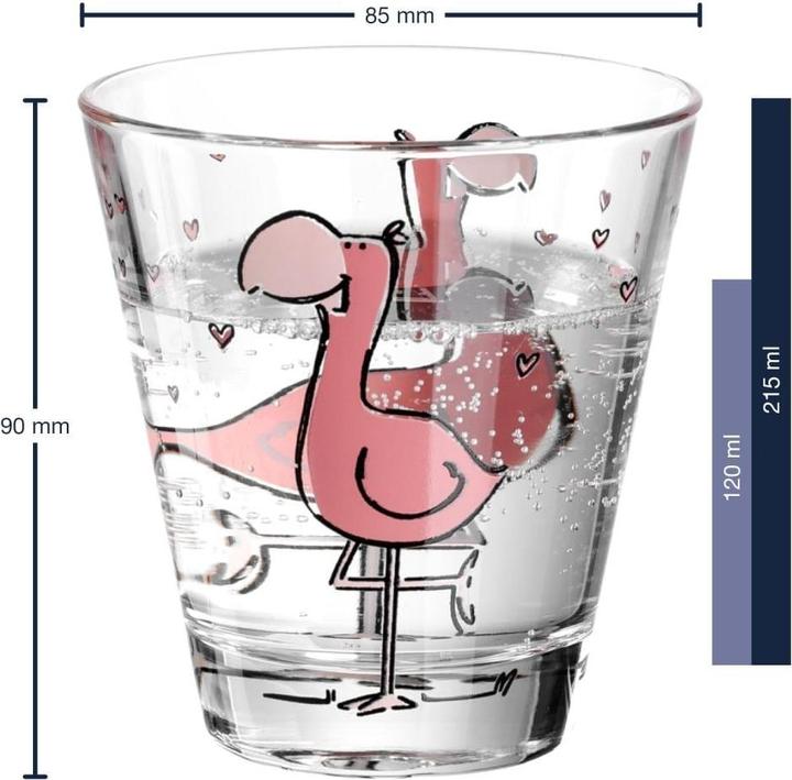 Produktbild Leonardo Trinkbecher Bambini Flamingo 120 ml, 6 Stück (0.22 l, 6 x)