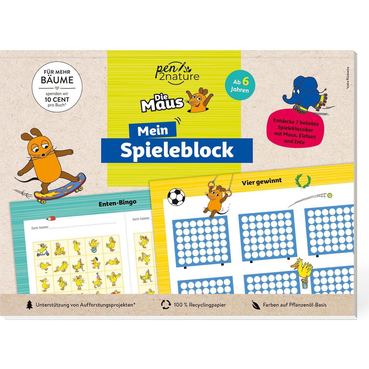 Pen2nature Die Maus - Mein Spieleblock (Deutsch)