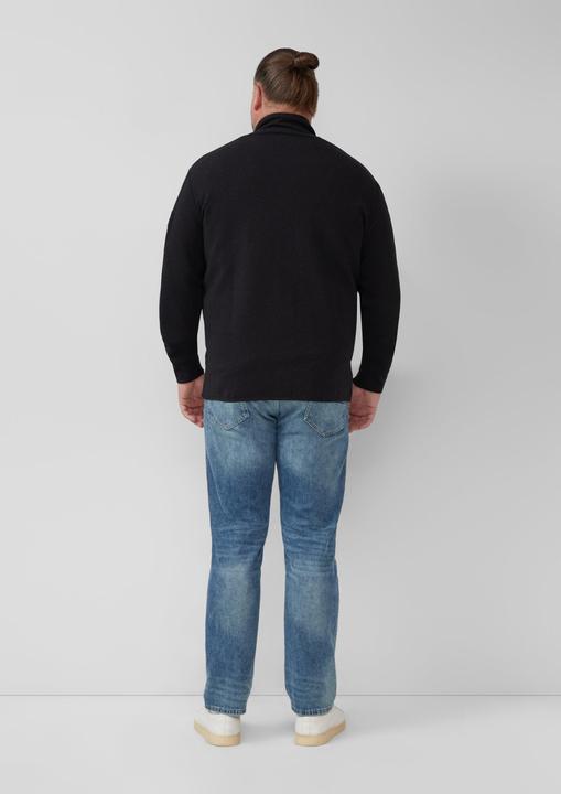 Produktbild s.Oliver Sweatshirt Jacke Melierte Sweatjacke mit Ärmeltasche (3XL)