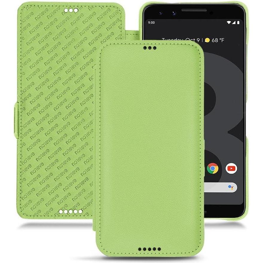 Noreve Lederschutzhülle horizontal (Google Pixel 3 XL), Smartphone Hülle, Grün