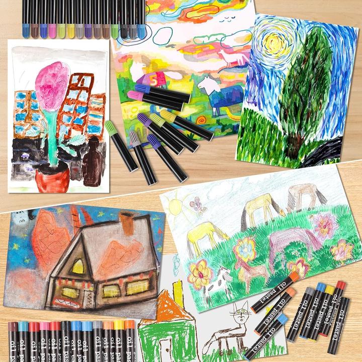 Image du produit Zezirdas Set de coloriage pour enfants de 146 pièces comprenant une mallette de rangement et un carnet de