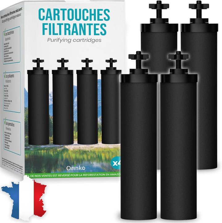 Orinko Gravity Wasserfilter für Berkey & Berkefeld 4er Set (4x)