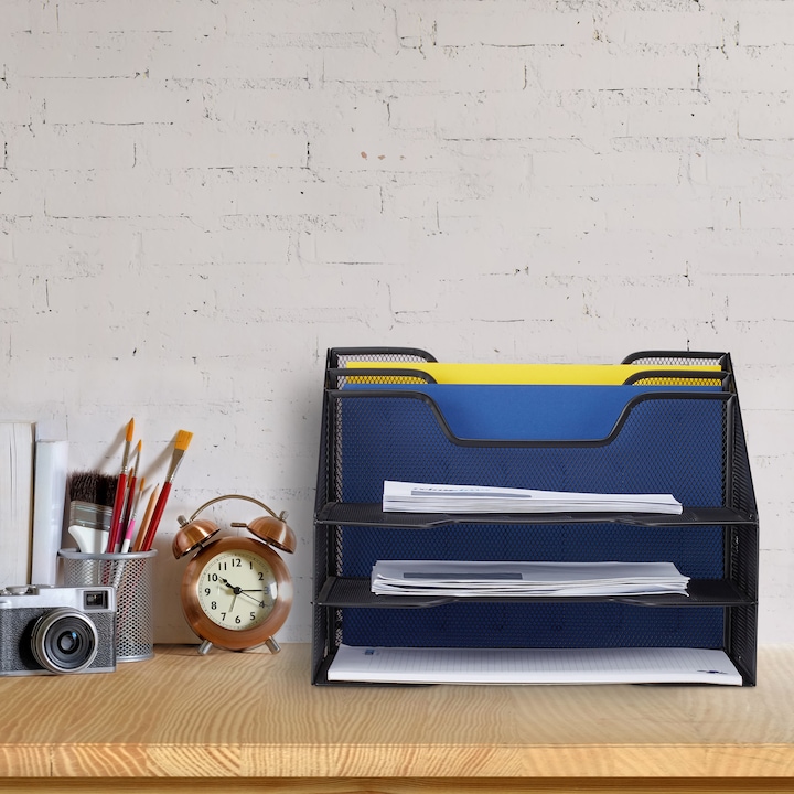 Actual product image Relaxdays Document Organizer, 5 Compartments (A4)