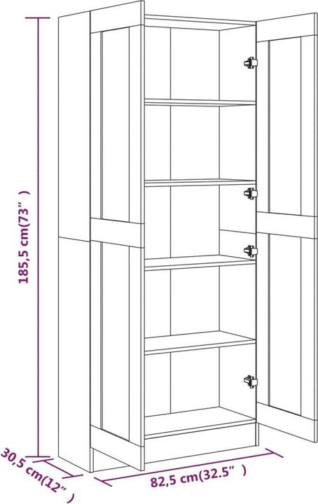 Immagine prodotto vidaXL Gilvarry (82,5 x 30,5 x 185,5 cm)