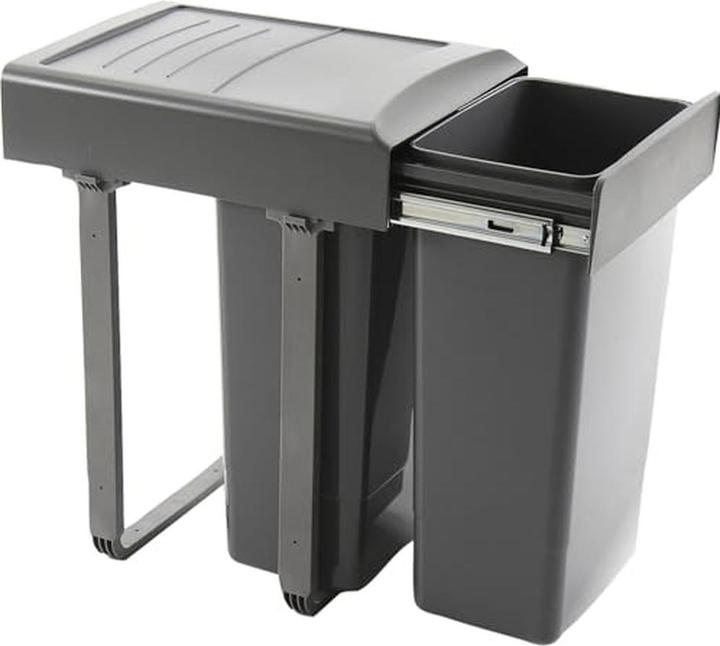 Image du produit Ekotech Poubelle encastrable à tiroirs avec amortissement confortable (52 l)