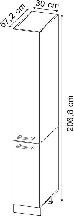 Produktbild Vicco Apothekerschrank R-Line (30 x 57.5 x 207 cm)