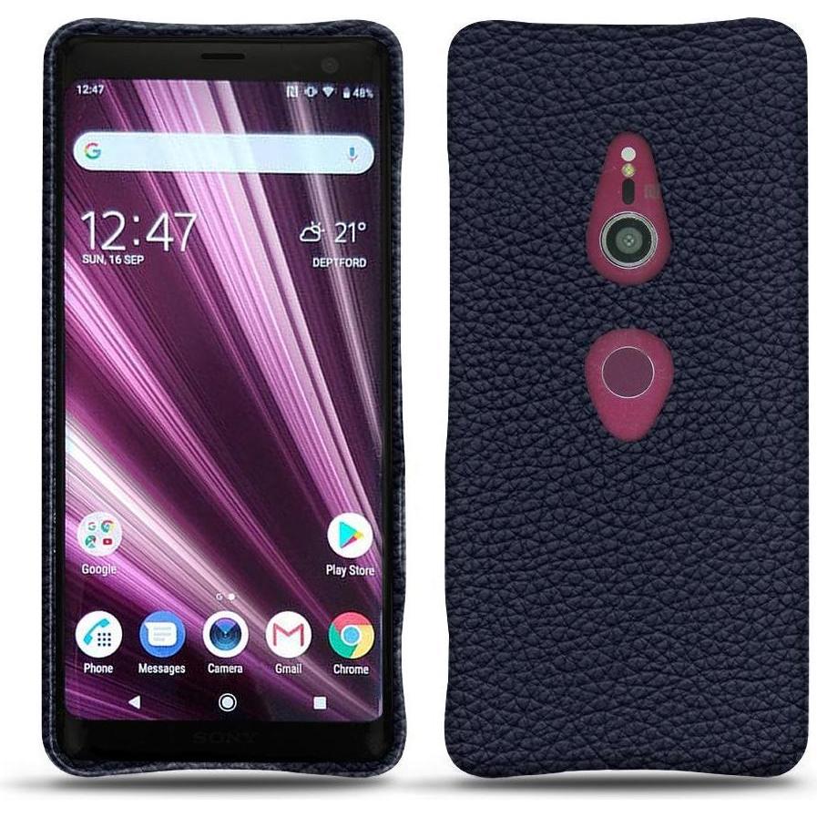 Noreve Lederschutzhülle (Sony Xperia XZ3), Smartphone Hülle, Violett