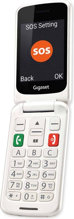 Actual product image Gigaset GL590 Dual SIM - Pearl-white (Pearl White, Titanium Pearl White, 2.80", Dual SIM, 2G)