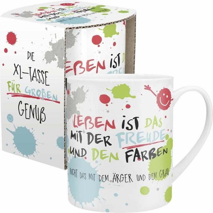 Produktbild Sheepworld XL-Tasse "Leben ist das mit der Freude" (600 ml)