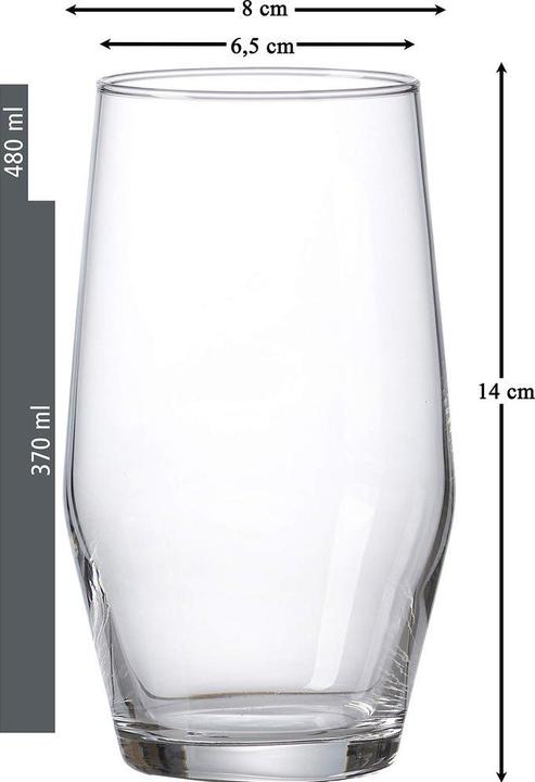 Produktbild Ritzenhoff & Breker Longdrinkglas "SALSA", 0,37 l (0.37 l, 6x)