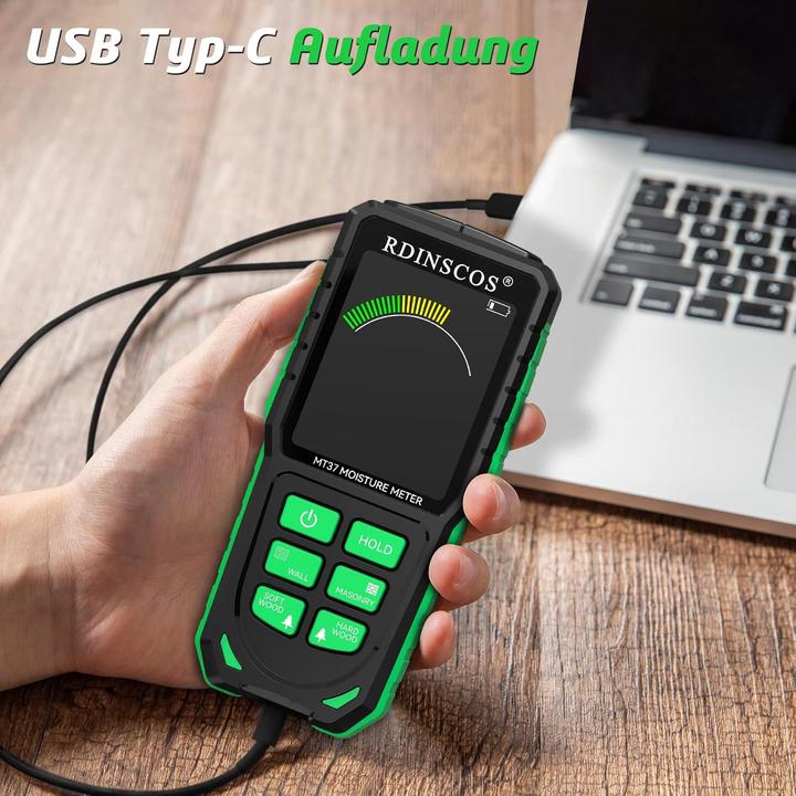 Actual product image Rdinscos Feuchtigkeitsmessgerät