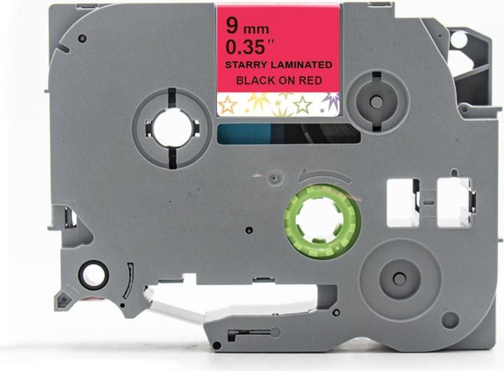 Produktbild Hermex Alternatives Etikettenband zu Brother TZe-421L2 Beschriftungsband (0.90 cm, Rot, Schwarz)