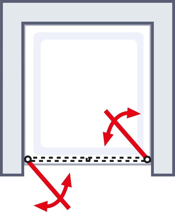 Produktbild Schulte Pendeltr in Nische ExpressPlus Sunny Breite 75 cm Klarglas Profilfarbe aluminium (75 cm, 75 cm, 180 cm)