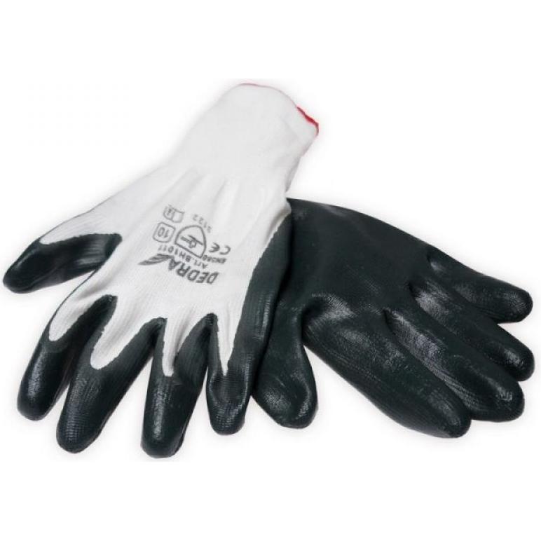 Dedra, Schutzhandschuhe, CE polyester protective gloves, set of 12 pairs - BH1011-12 (One Size)