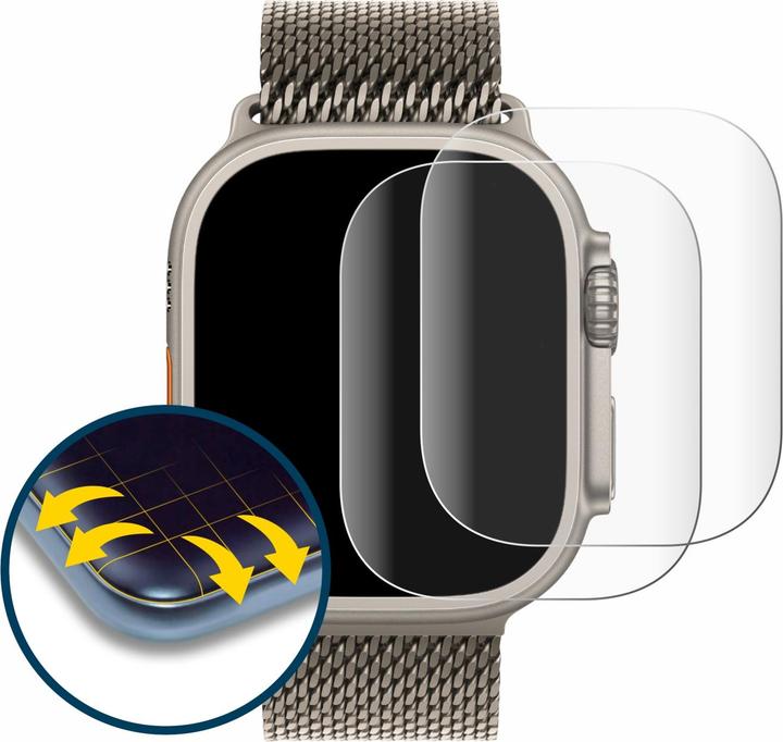 Produktbild BROTECT Fullscreen für Apple Watch Ultra 3 Schutzfolie Displayschutz Folie Klar Transparent