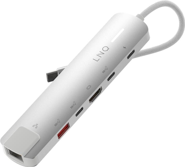 Actual product image LINQ Connects 6in1 PRO USB-C Multiport Hub 140W (USB-C, 6 ports)
