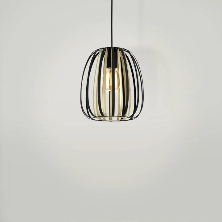 Immagine prodotto EGLO Lampada a sospensione ENCINITOS 1x E27 Nero/Oro (E27, 0 lm)