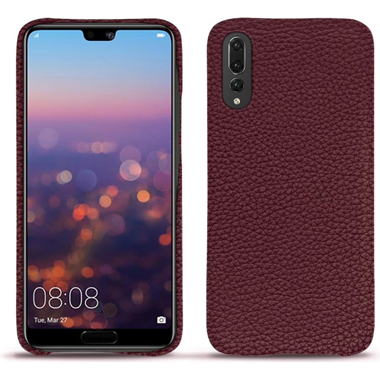 Noreve Lederschutzhülle (Huawei P20 Pro), Smartphone Hülle, Violett