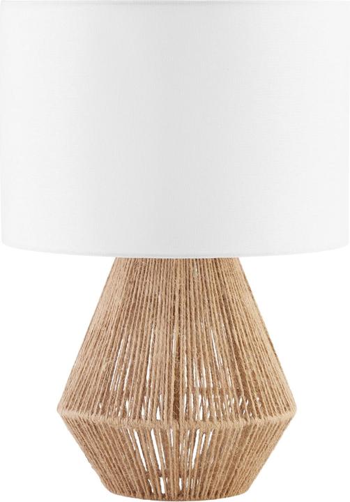 Produktbild tectake Tischleuchte Lignea Lux aus Jute im Boho-Stil, 60W (E27)