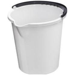 Plast team Putzeimer VANCOUVER, rund, 5 Liter, anthrazit Material: PPC, ergonomisch geformeter Henkel, mit A, Utensili pulizia, Grigio