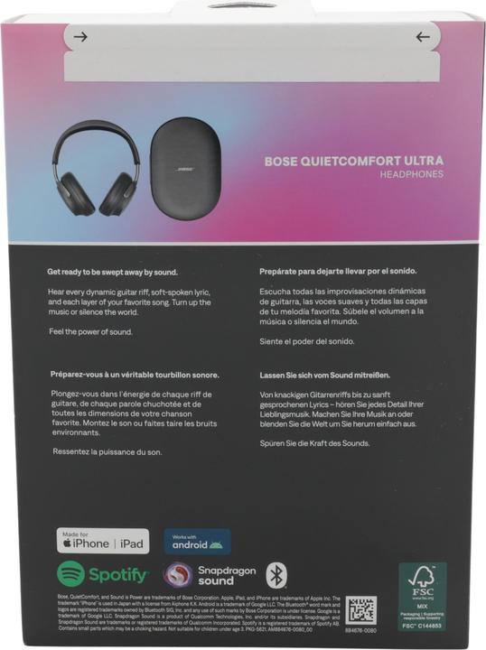 Produktbild Bose QuietComfort Ultra (Aktive Geräuschunterdrückung, 24 h, Kabelgebunden, Kabellos)