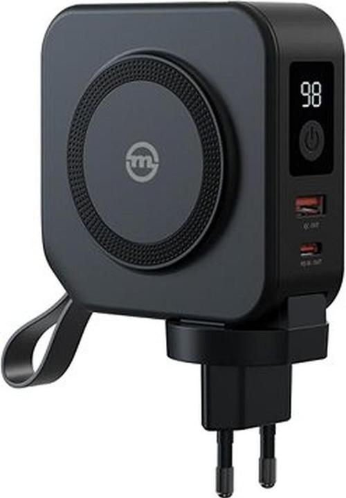 Actual product image Mobile Origin Powerbank 10 000mAh and Travel Charger - Lightning and USB-C cable - black Powerbank - Sort - 10... (10000 mAh)