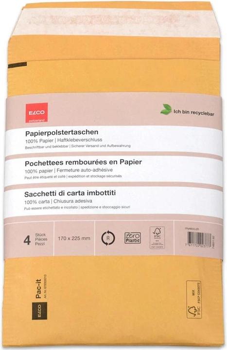 Elco Papierpolstertasche 74651.92 200 x 279mm, braun 4 Stk.