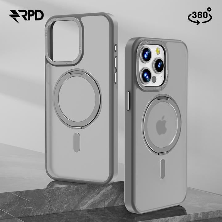 Actual product image RPD Apple Phone 16 Pro Max - 360 degree Magsafe Stand titanium case (Apple iPhone 16 Pro Max)