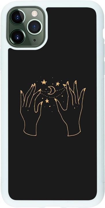 Actual product image PhoneLook Cover Silicone white Grey magic hands (Apple iPhone 11 Pro Max)