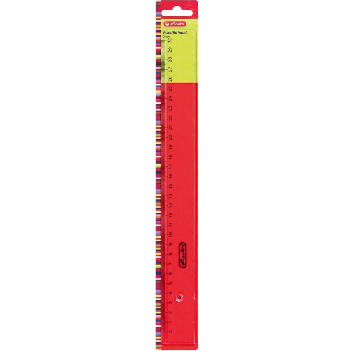 Herlitz, Lineal, Herl Lineal Kunststoff transp. (300 mm)