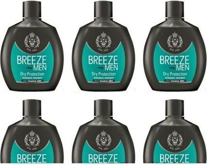 Actual product image Breeze Men Dry Protection Deodorant 48h (Roll-on, 600 ml)