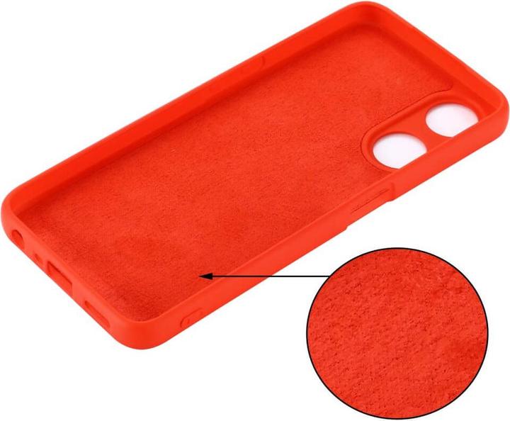 Image du produit Cover-Discount OPPO A58 5G / A78 5G - Housse en caoutchouc silicone rouge (Oppo A78 5G)