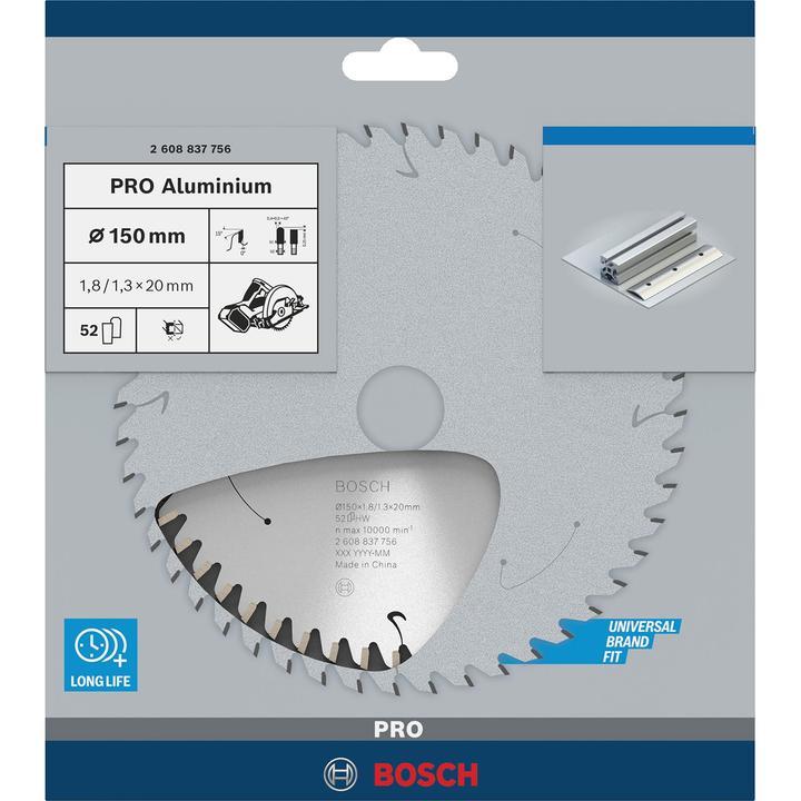 Produktbild Bosch Professional Zubehör PRO Aluminium cordless Kreissägeblatt, 150 x 1,8 x 20 mm