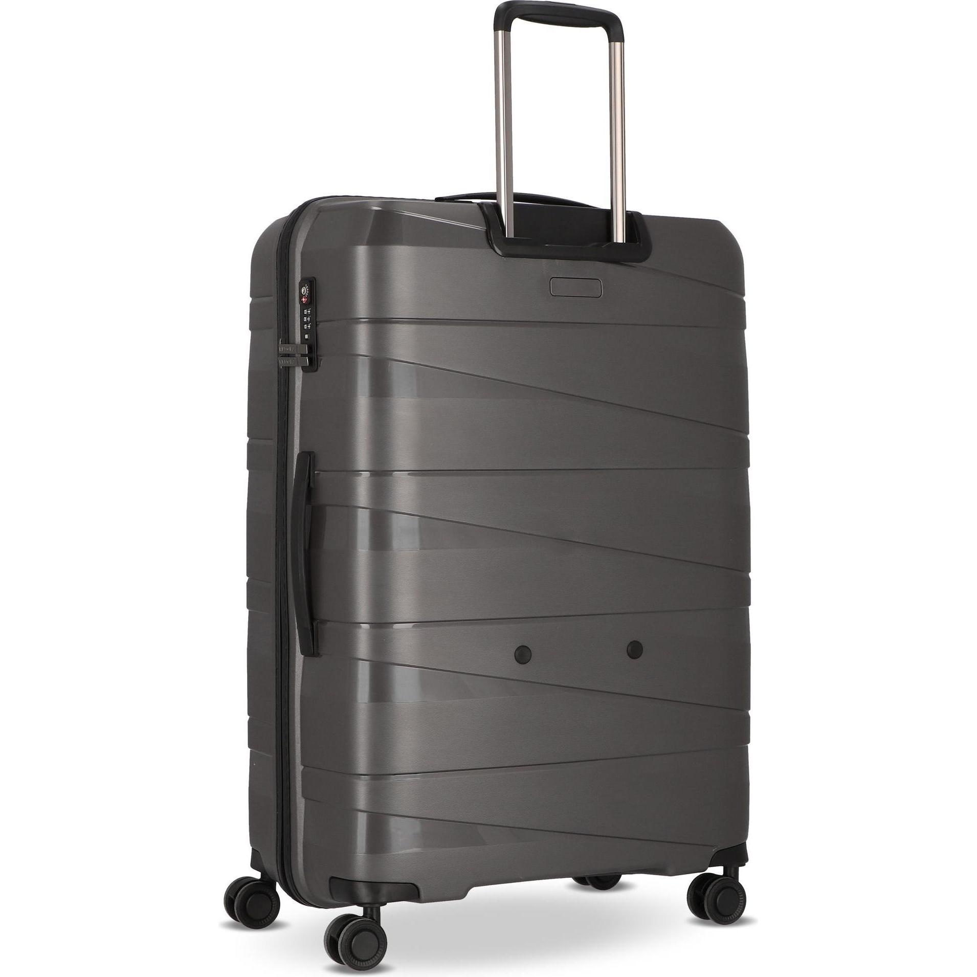 Thumbnail - Redolz, Koffer, Essentials 10 3-SET 4 Rollen Kofferset 3-teilig, Grau, (188 l, XL (ab 115l))