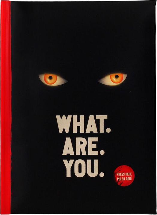 SD Toys Es Notizbuch mit Leuchtfunktion What are you (A5, À rayures, Couverture rigide)