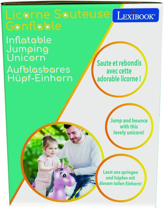 Produktbild Lexibook Aufblasbares pinkes Hüpfeinhorn