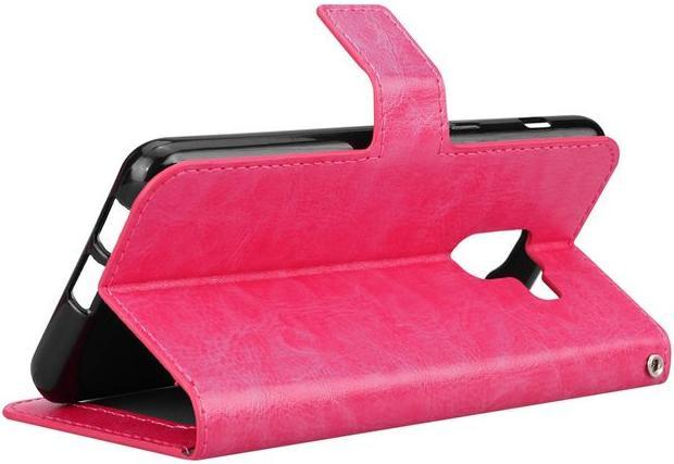 Actual product image MU Classic Crazy Horse Leather Bookcover Case (Samsung Galaxy A8 (2018))