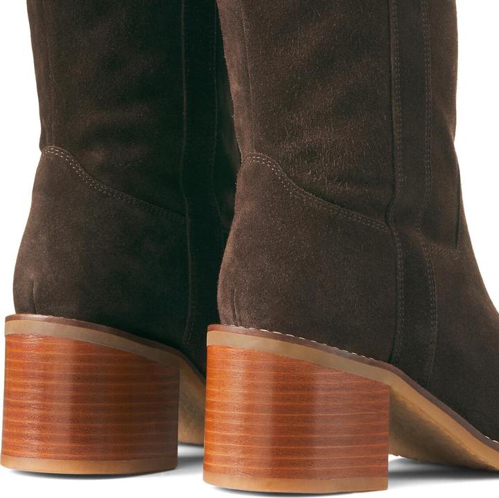 Produktbild La Redoute Collections Stiefel aus Veloursleder (41)