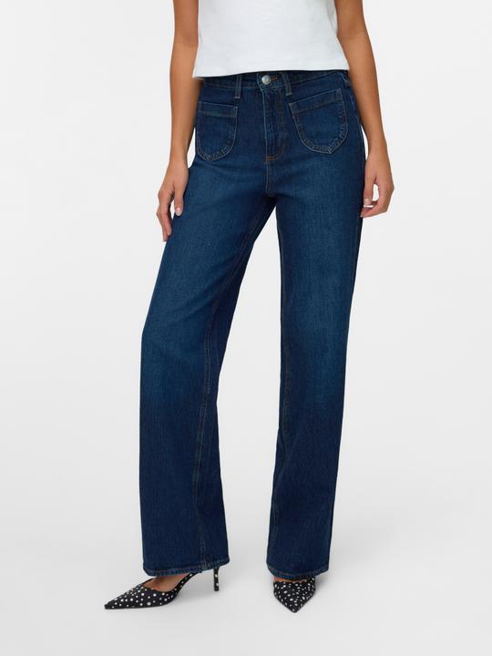 Actual product image Vero Moda VMTESSA Hohe Taille Weiter Beinschnitt Jeans Weit geschnitten (W26/L30)