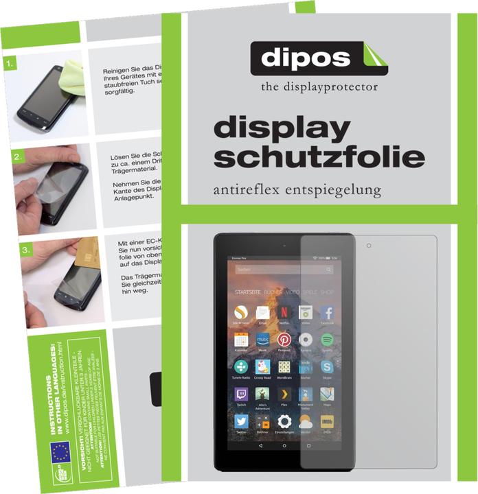 Actual product image Dipos Screen Protector Anti-Glare (2 Piece, Amazon Fire 7 (2017))