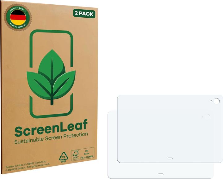 ScreenLeaf Schutzfolie für Samsung Galaxy Tab S11 (Rückseite) nachhaltiger Displayschutz Display Schutz Folie K (2 Stück, Galaxy Tab S11)
