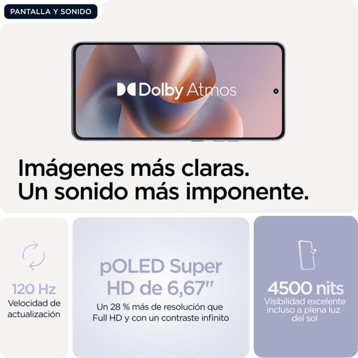 Productafbeelding Motorola Moto G86 (256 GB, Kosmische Hemel, Lila, 6.67", SIM + eSIM, 5G)