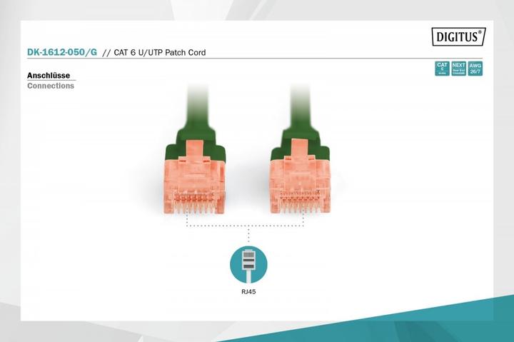 Produktbild Digitus Netzwerkkabel (U/UTP, CAT6, 5 m)