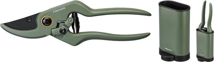 Actual product image Fiskars Plant care secateurs with container