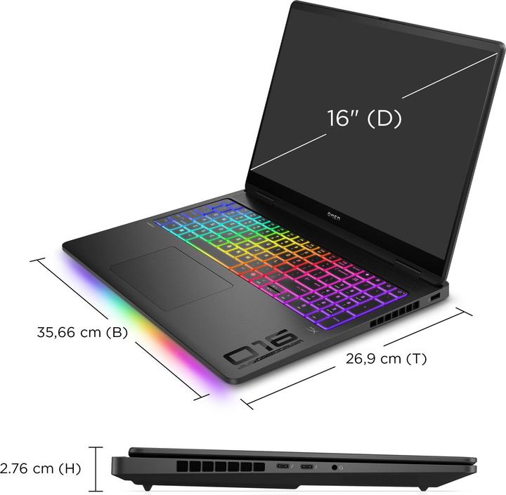 Produktbild HP Omen 16-ah0073ng (15.98", Intel Core Ultra 7 255HX, 32 GB, 2000 GB, DE)