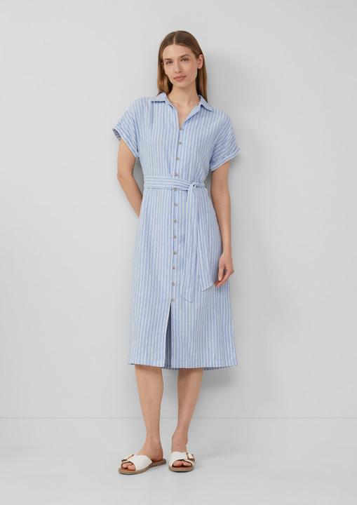 Produktbild S.Oliver Kleid Gestreiftes Midikleid im Relaxed Fit aus Leinenmix (42)