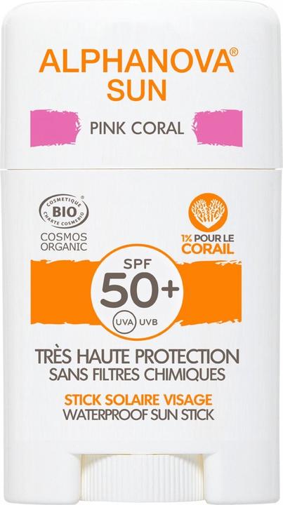 Produktbild Alphanova SUN Bio STICK SPF50+ ROSA sehr hoher Schutz Stick (Sonnenstick, SPF 50+, 12 ml, 12 g)